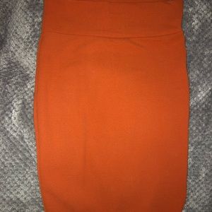 Lularoe Cassie Size Large Burnt Orange